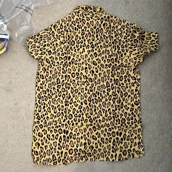 R13 leopard Buttondown NWT XS - Picture 4 of 4